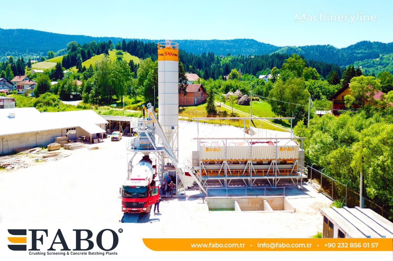 новый бетонный завод Fabo SKIP SYSTEM CONCRETE BATCHING PLANT | 110m3/h Capacity | STOCK