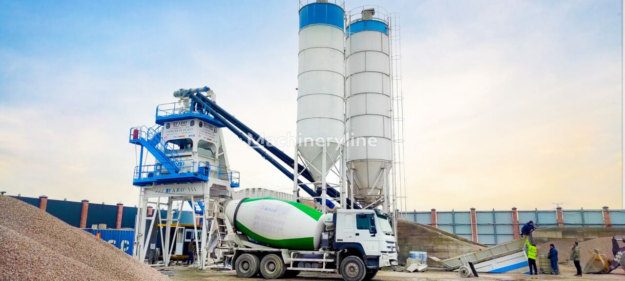 новый бетонный завод Fabo SKIP SYSTEM CONCRETE BATCHING PLANT | 120m3/h Capacity