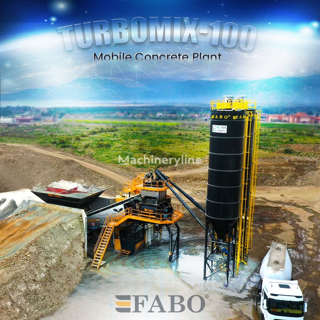 новый бетонный завод Fabo TURBOMIX-100 Cерия Mобильных бетонных установок