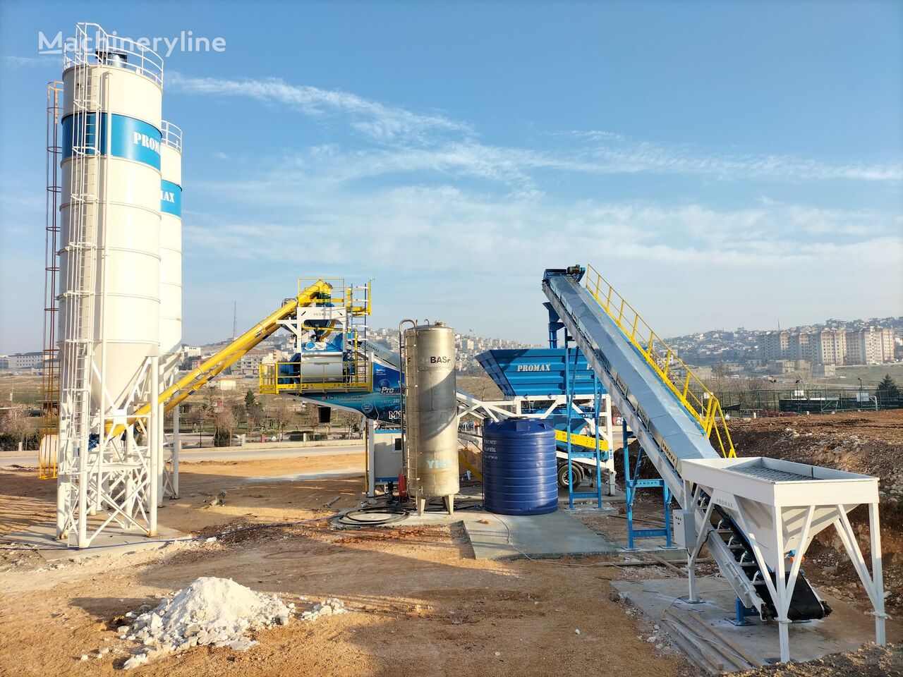 новый бетонный завод Promax Mobile Concrete Batching Plant M100-TWN